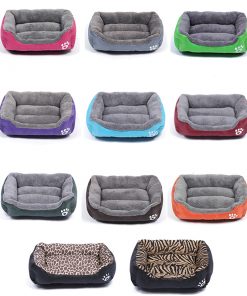Multicolor Soft Cotton Dog's Bed