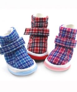 Skidproof Cute Autumn Small Dogs Shoes 4 pcs Set
