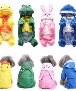 Waterproof Hooded Pet's Jacket for Rainy Weather